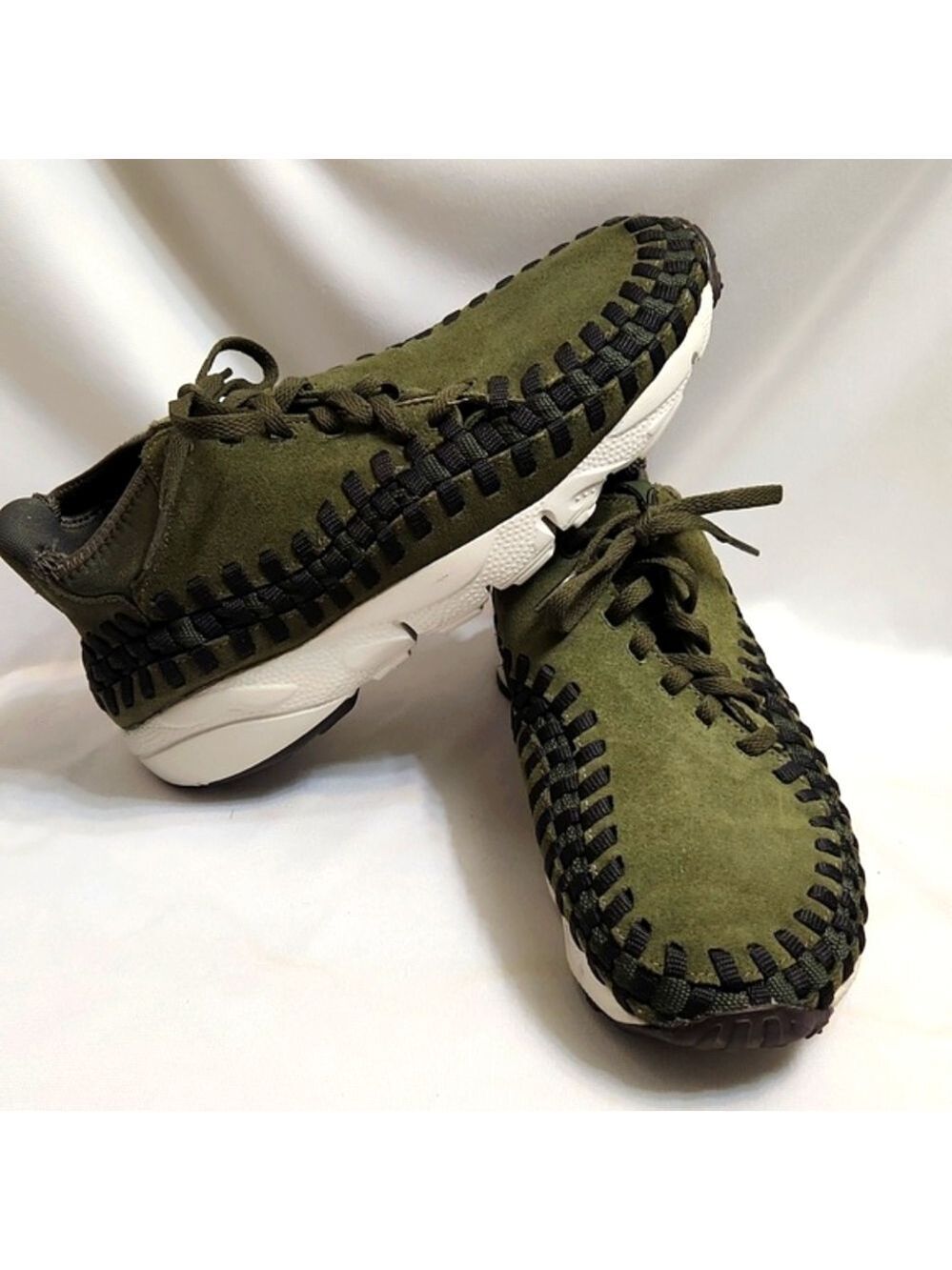 Nike Air Footscape Woven Chukka Cargo Khaki Casual Shoes (M Size 7.5)
